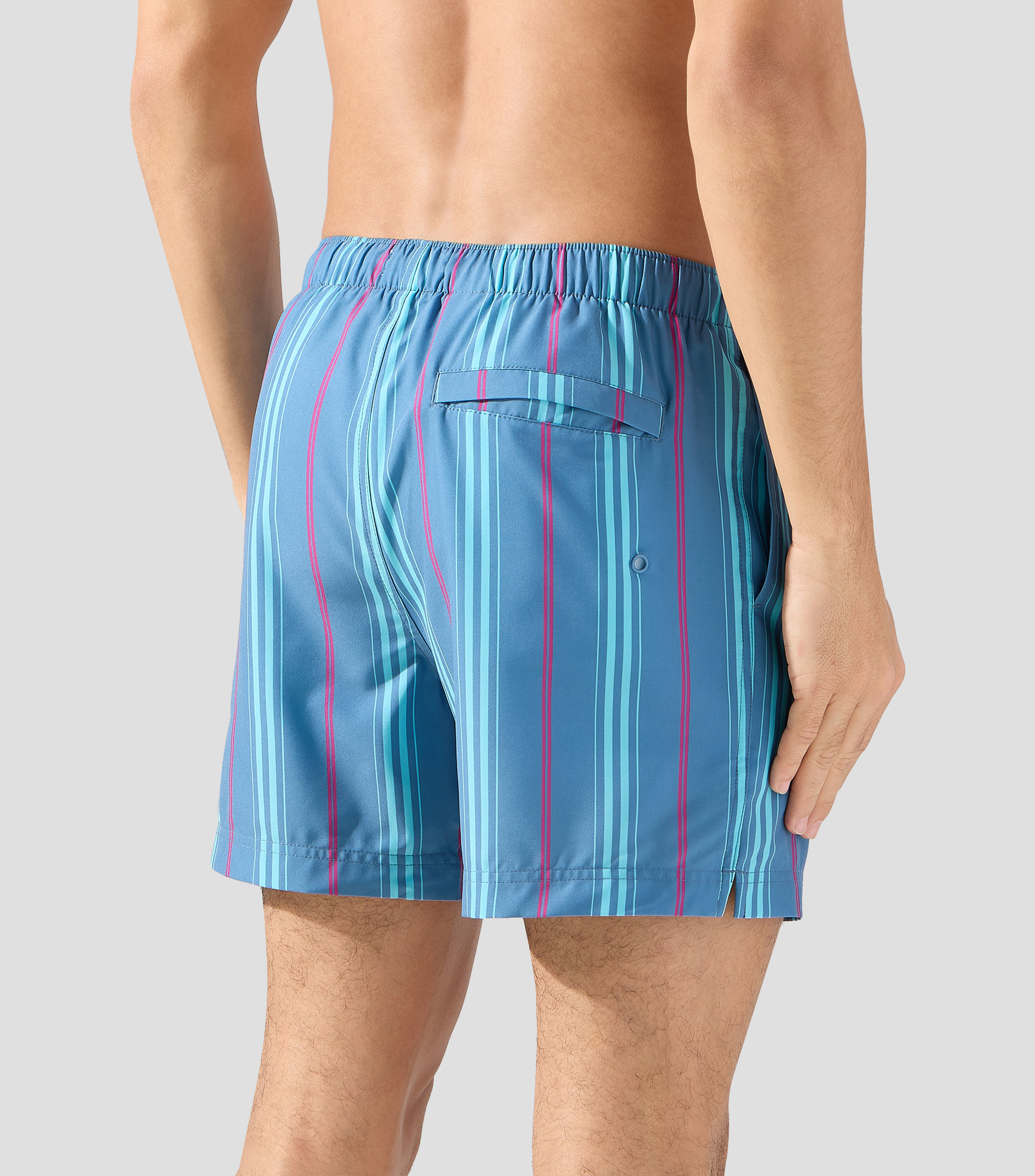 Traje de baño largo estampado Hombre